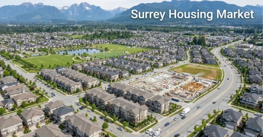 Surrey BC housing market overview with residential neighborhoods